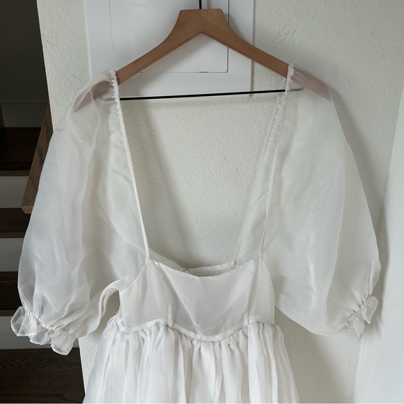 Selkie The Ivory French Puff Dress in White - Picture 7 of 10